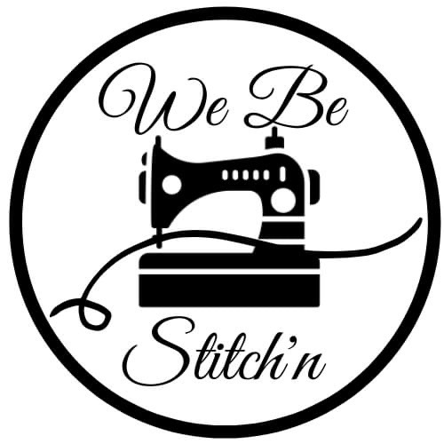 We Be Stitch'n logo.