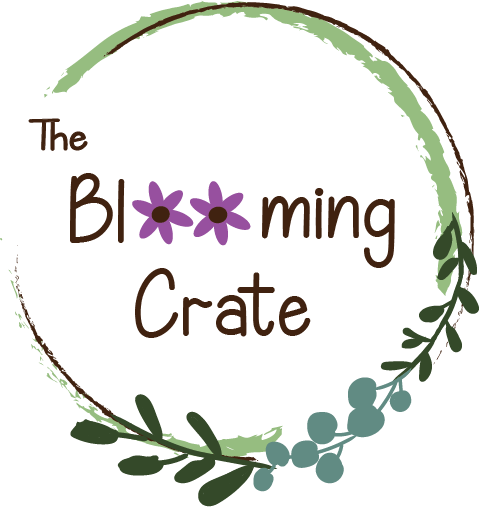 The Blooming Crate logo.