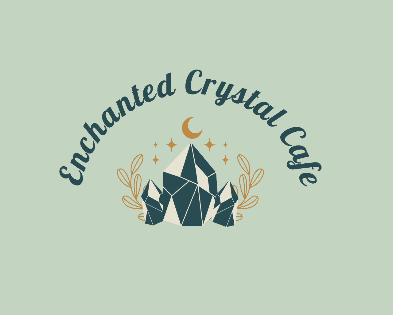 Enchanted Crystal Cafe logo.